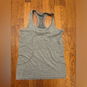 Lululemon Swiftly Tank - Regular Length- Size 6 Slate/White (Gray Color)